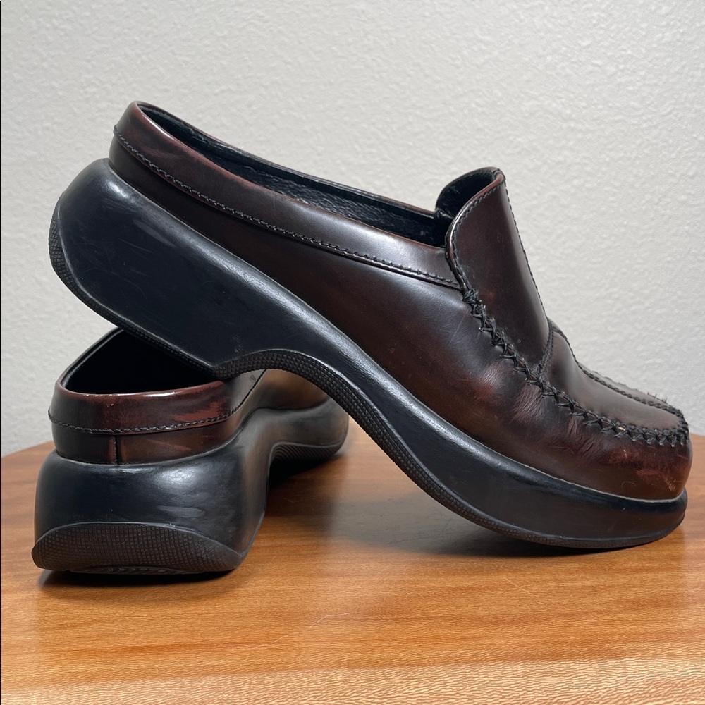 Dansko Patchwork Clogs Mules Comfort Leather Slip… - image 2